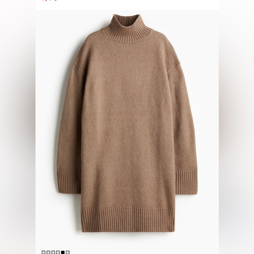H&M Women's Brown Sweater Dress